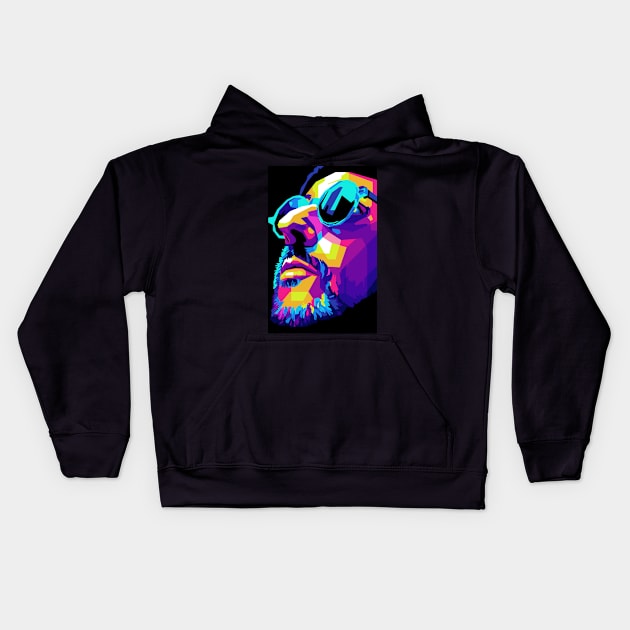 Leon The Professional WPAP Pop Art Kids Hoodie by godansz